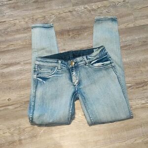 Flip side 2-1 reversible skinny jeans Sz 1